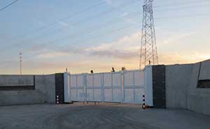 鹽城西大豐劉莊自來水廠無軌懸浮門案例