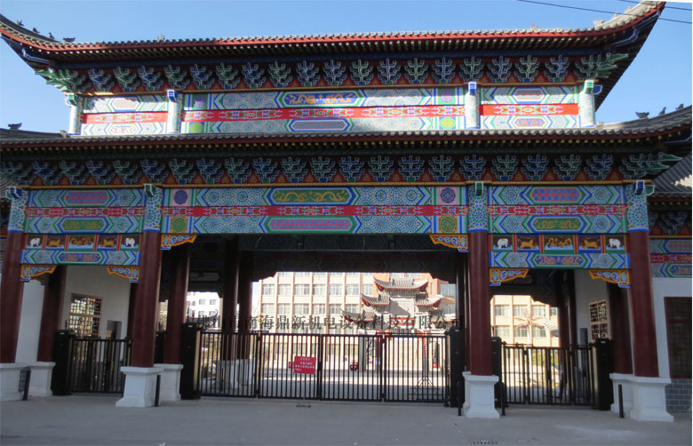 甘肅省民樂縣第一中學智能無軌懸浮門工程案例 - 中出網-智能出入口與停車充電門戶