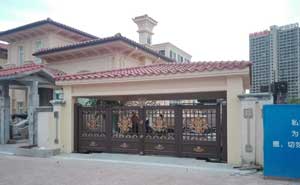 海南三亞私人別墅NB985鋁藝門(mén) - 中出網(wǎng)-智能出入口與停車(chē)充電門(mén)戶