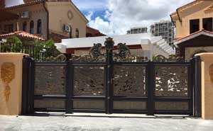 三亞市別墅鋁藝965 - 中出網(wǎng)-智能出入口與停車(chē)充電門(mén)戶