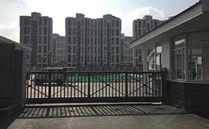 昆山污水處理廠（九華路38號）智能安全伸縮平移門工程案例