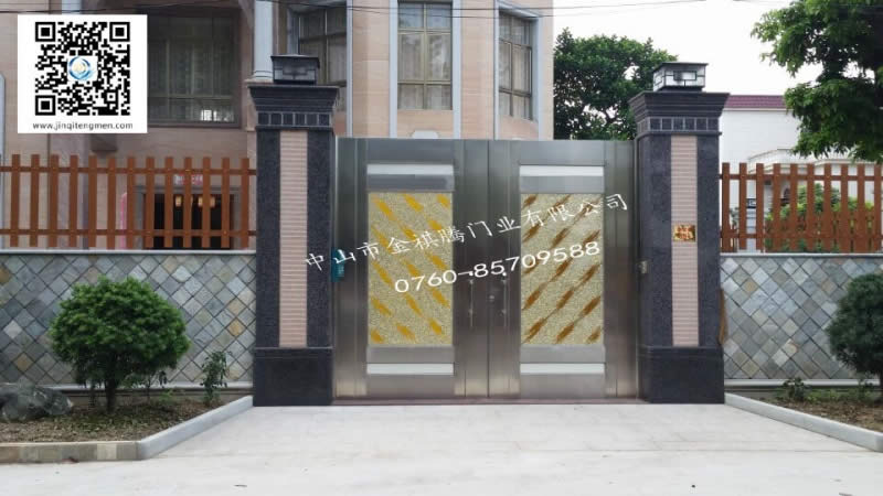 中山黃圃別墅住宅大門工程案例 - 中出網(wǎng)-智能出入口與停車充電門戶