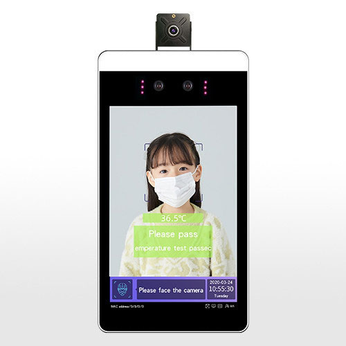 英文版溫度檢測(cè)人臉識(shí)別終端A款