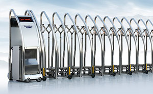 不銹鋼伸縮門 - 電動(dòng)門曲美系列SQMGS不銹鋼伸縮門