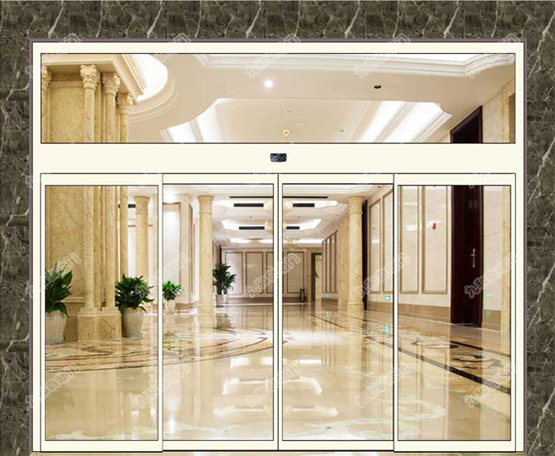 純白鋁型材自動(dòng)門JH-13