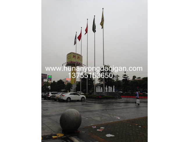 錐形手動內(nèi)置式旗桿