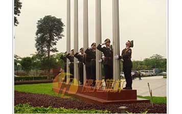 旗桿 - 升旗儀式旗桿