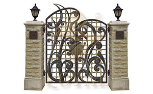 鐵藝大門 - 復(fù)古庭院門