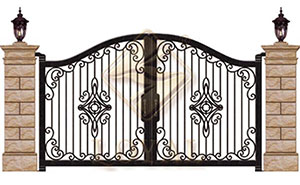 鐵藝大門 - 莊重庭院門