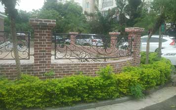 陳村碧桂花園鐵藝圍欄案例