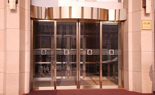 北京飯店自動(dòng)平開門工程案例