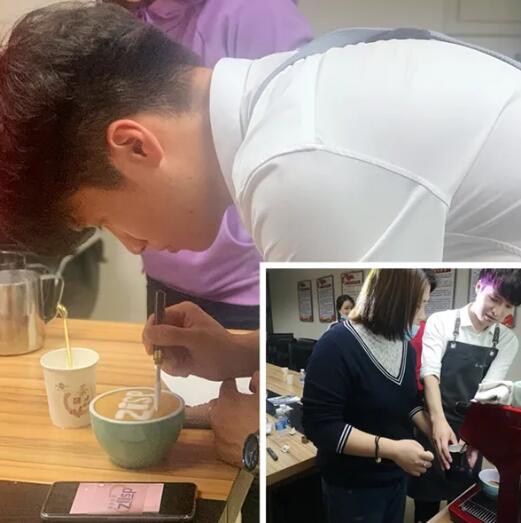 陽(yáng)光帥氣的咖啡師