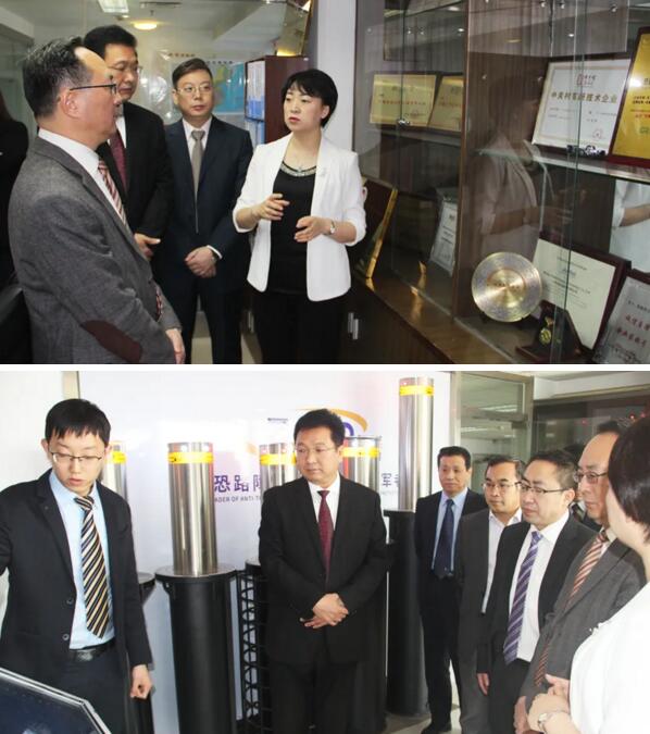 卓奧世鵬董事長周鵬首先陪同國家核安保技術中心領導代表一行參觀了卓奧世鵬總部