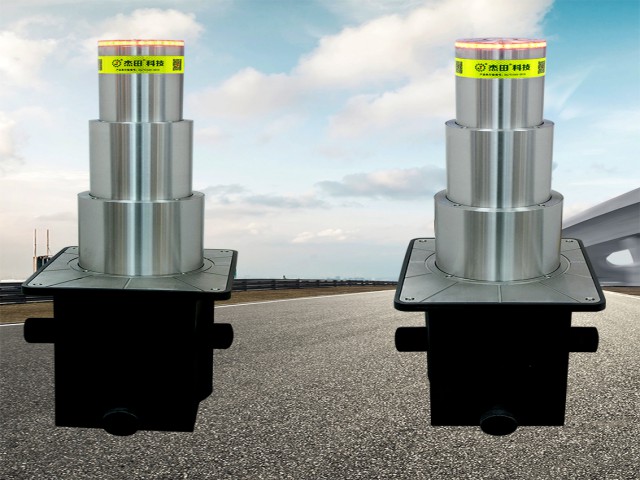 三級氣動升降柱