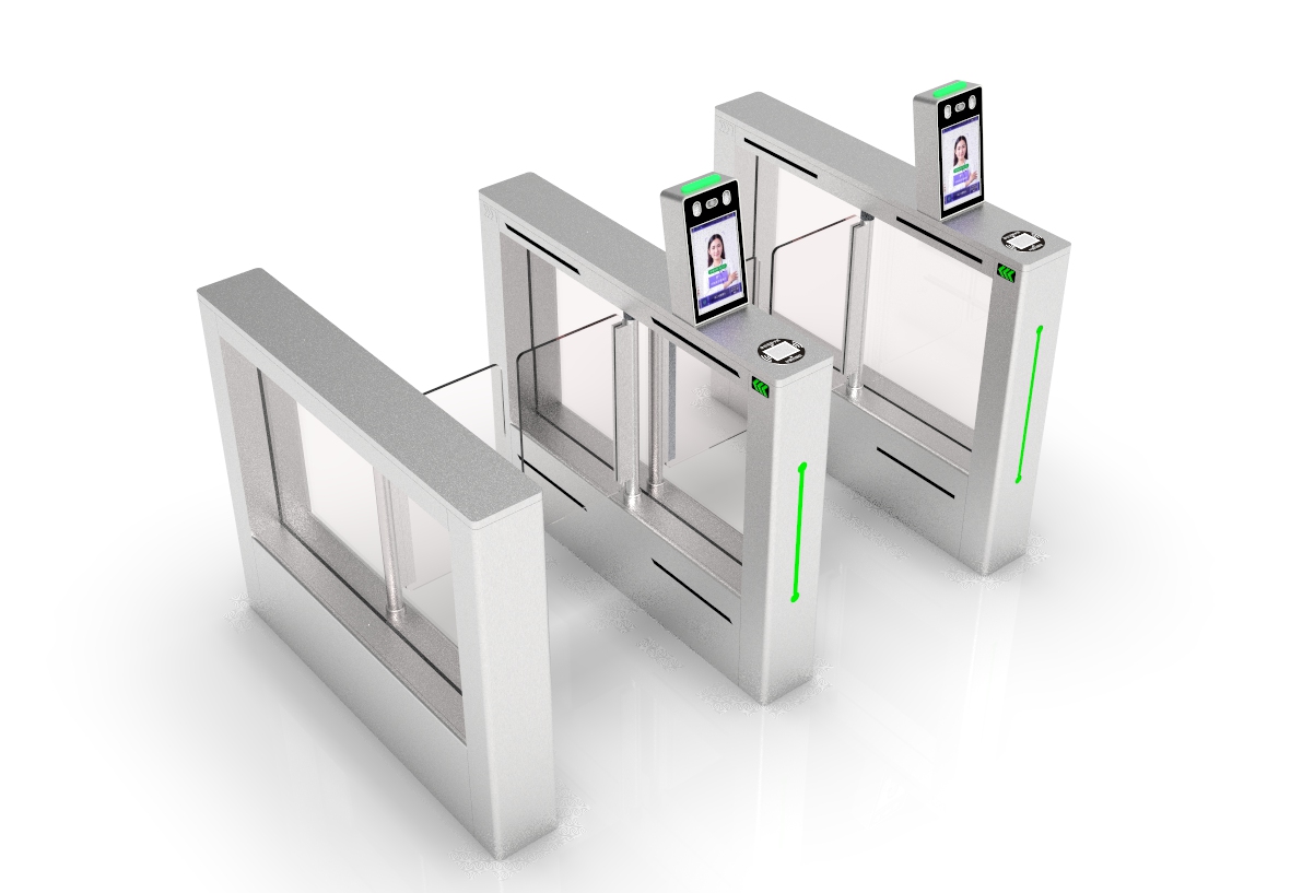 健康碼人臉測(cè)溫核驗(yàn)閘機(jī)