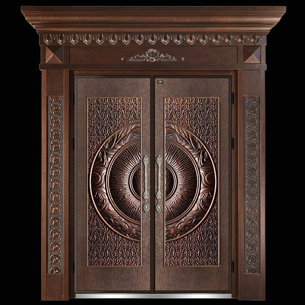 定制鑄鋁門別墅雙開進戶大門鋁合金防盜對開子母精雕防爆門農村入戶鄉(xiāng)村防盜