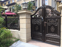 別墅大門(mén)鋁藝大門(mén)歐式鄉(xiāng)村庭院門(mén)