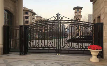 鐵藝大門 鉑萊鐵藝大門可來圖定制廠家直銷