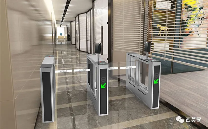 西莫羅人體測溫人臉識別擺閘