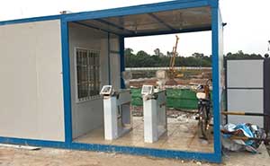 深圳市房地產(chǎn)工地通道閘案例