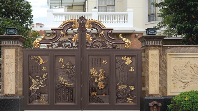 華南碧桂園翠山藍(lán)天別墅大門案例 - 中出網(wǎng)-智能出入口與停車充電門戶