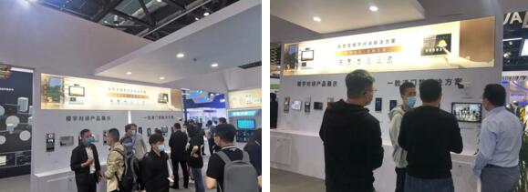 展會現(xiàn)場 | 用戶通過人臉識別門口主機即可開啟單元門的門禁