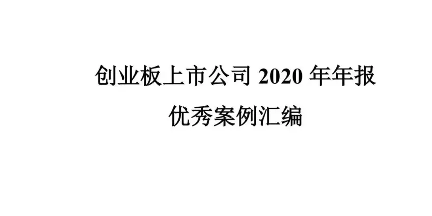 狄耐克實(shí)力入選《創(chuàng)業(yè)板上市公司2020年年報(bào)優(yōu)秀案例匯編》