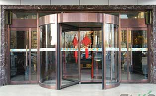 廊坊盛宴樓旋轉(zhuǎn)門工程案例