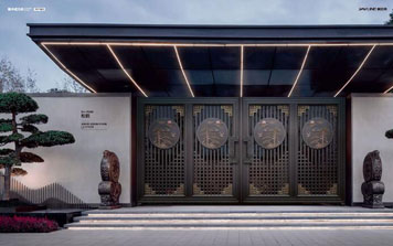 電動折疊門 - 松鶴-SH-19200（名流深咖+藝術金黃）