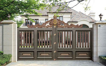 庭院別墅大門 - 皇族-HZ-18123（名流深咖+藝術(shù)淺紅）