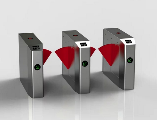 翼閘 - 斜角式翼閘