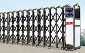 鋁合金伸縮門 - JXD-2082-新皇冠（黑色）伸縮門