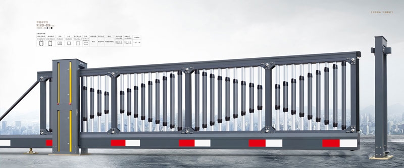 懸浮平移門 - 智能懸臂門918B-BS(深灰)