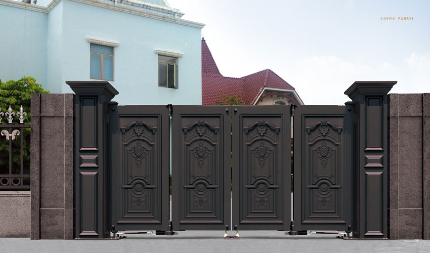 電動折疊門 - 智能懸折門938-FA2（深咖）