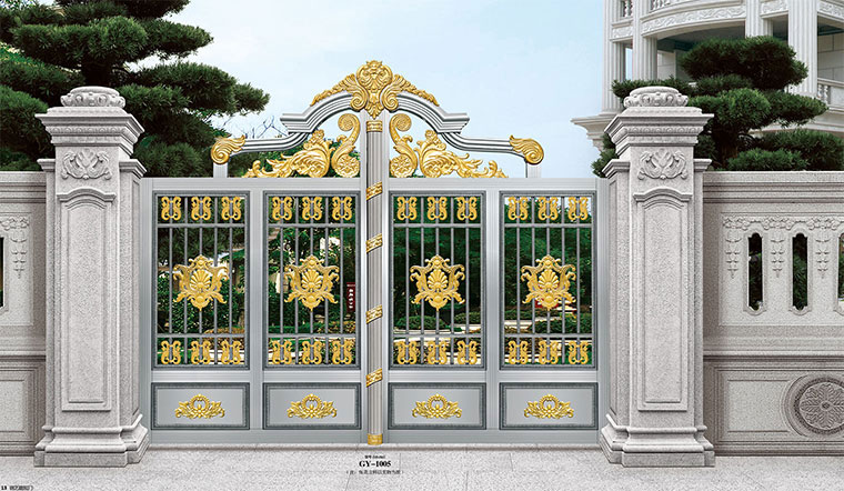 鋼藝大門 - 鋼藝庭院門-GY-1005