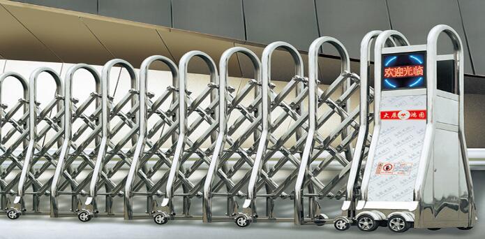 不銹鋼伸縮門 - 精拋精鋼電動伸縮門