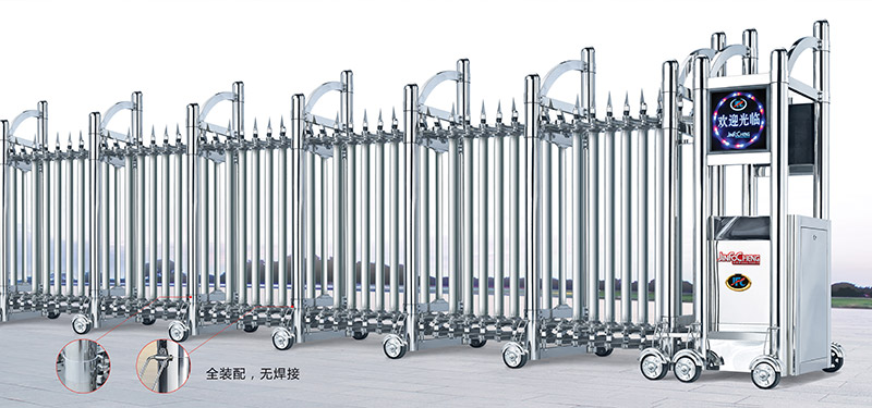 不銹鋼伸縮門 - 瑞翼精鋼二代單排