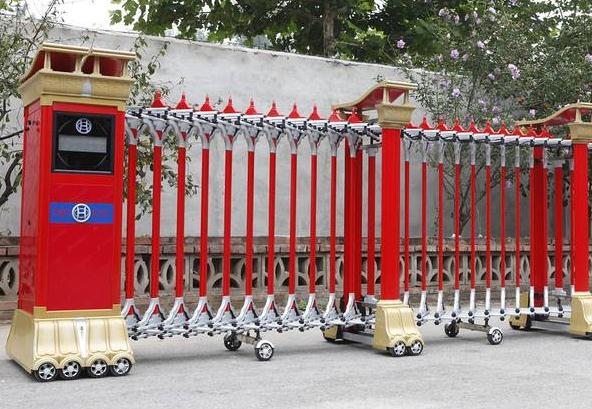 石家莊市行知小學(xué)安裝石家莊出安智能電動伸縮門正式投入使用