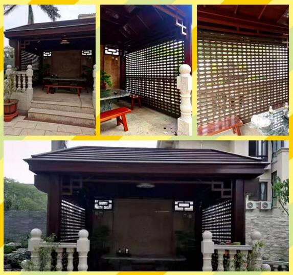 別走開 | 太驚艷了！湘聯(lián)外遮陽卷簾與仿古涼亭的美麗邂逅