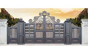 鋁藝大門 - 盧浮幻影-皇冠-LHG17101