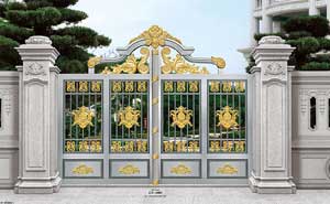 鋼藝庭院門-GY-1005