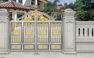 鋼藝大門 - 鋼藝庭院門-GY-1018