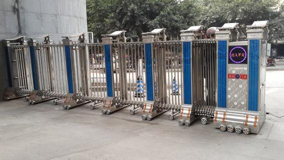 寧波海曙菁華雙預(yù)培訓(xùn)學(xué)校采購寧波出安智能電動伸縮門