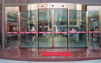 自動弧形門 - 弧形自動門-半圓