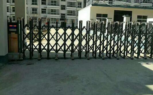 紹興出安智能電動伸縮門成為紹興縣藍天實驗學校的守門神