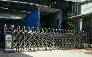 揚(yáng)州鑫源陶瓷有限公司電動(dòng)伸縮門(mén)案例