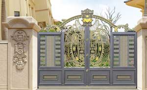 臨沂碧桂園翡麗之光項(xiàng)目對(duì)臨沂出安智能別墅鋁藝大門(mén)給予好評(píng)  