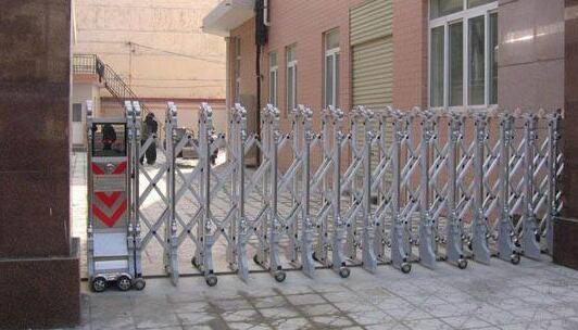 臺州出安智能為臺州市新光文具有限公司添上電動伸縮門