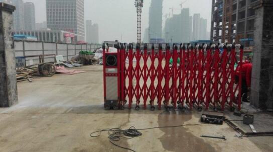 嘉興出安智能為嘉興恒杰生物制藥股份有限公司提供電動伸縮門工程