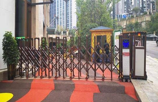 嘉興出安智能伸縮門(mén)成功落地淮礦東方禾苑